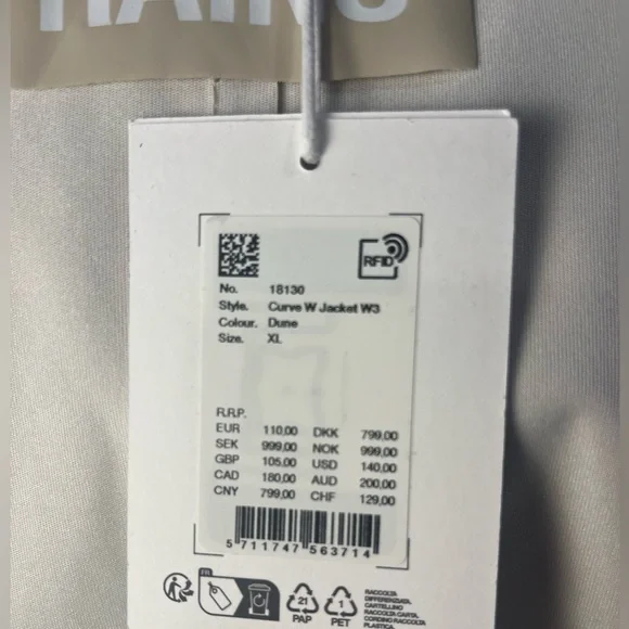 NWT Rains Curve Hooded Jacket -XL - Picture 11 of 14